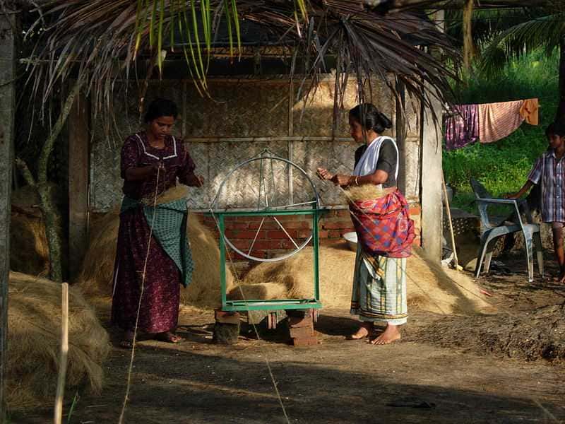 Visit Coir Weaving in Alleppey