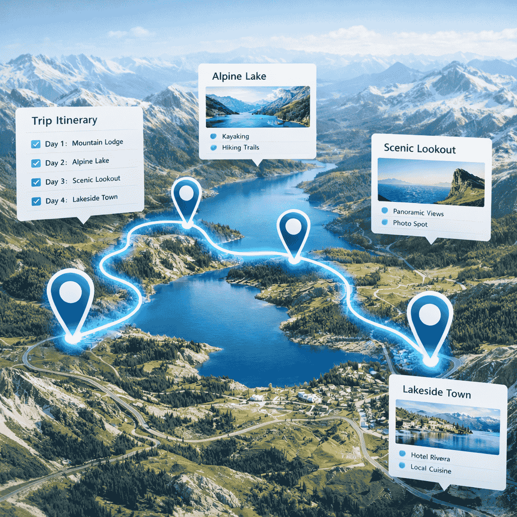 SyncTrip Map Interface